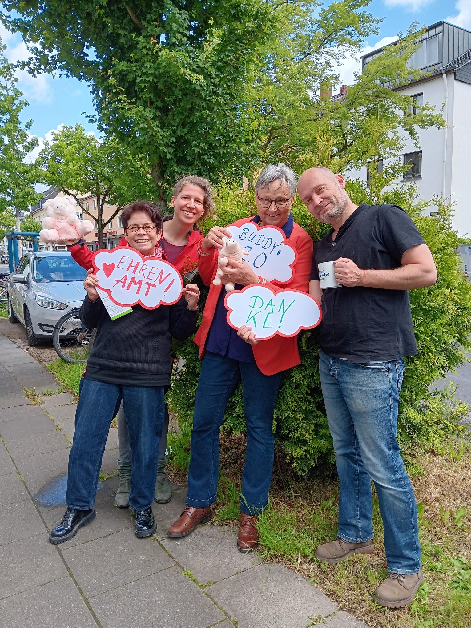 Ehrenamtlicher Einsatz soll sichtbar werden: Danke, Buddys, dass es Euch gibt