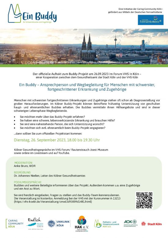 Kölner Gesundheitsgespräche zum Buddy-Projekt